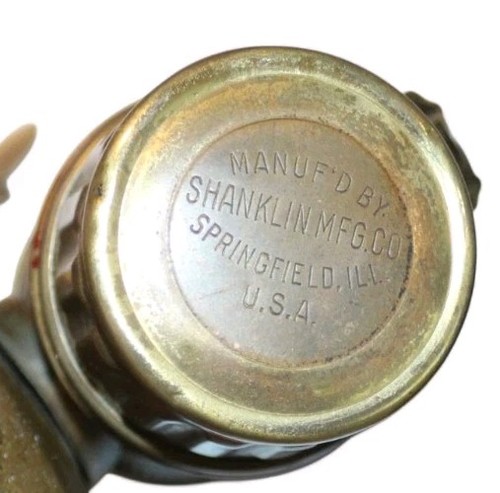 Antico casco industriale MSA Skullgard minatori ottone carburo lampada tappo minerario USA - Foto 10 di 13