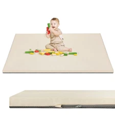 Baby Play Mat 50" X 50",Premium Foam Crawling Mat, Thick & Super Soft Vegan L...