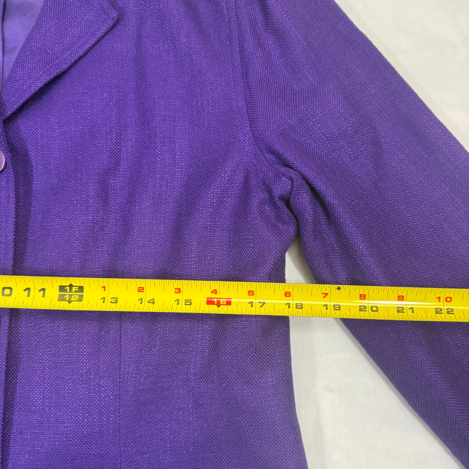 Essential Elements Blazer Jacket Womens Medium Pu… - image 8