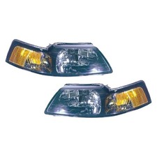 For Ford Mustang 01-04 Headlight Set Driver Passenger Side Replacement For Ford Mustang 01-04 Headlight Set Driver Passenger Side Replacement
