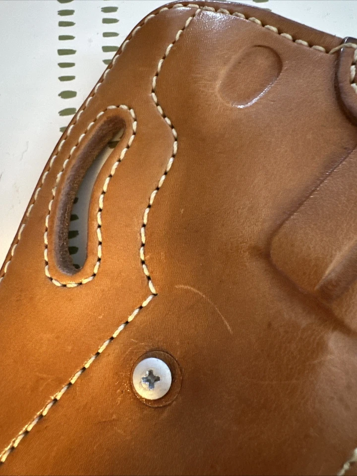 EL PASO SADDLERY Back Slide LEATHER GUN HOLSTER-950 3/4" Revolver - Image 2 of 4