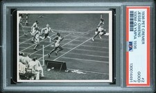 130014491 Jesse Owens 1936 Pet Cremer #2 100M Olympia Rookie RC PSA 2