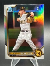 Dylan Lesko 2022 Bowman Draft Chrome 1st Prospect Refractor #BDC-27 Padres
