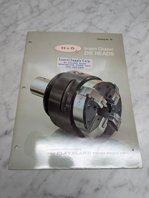 H G CATALOG NO 70 INSERT CHASER DIE HEADS LITERATURE SPECS FEATURES INFO