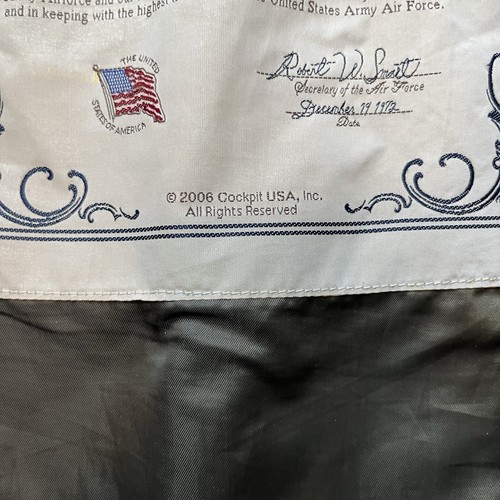 The Cockpit Leather Flight Jacket Type A-2 Air Force- Yankee Lady 2006 2XL RARE! - Picture 19 of 24