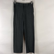 Chaps Dress Pants Youth Girls Size 12 Straight Leg Mid Rise Gray Lined