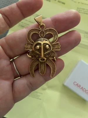 pendentif or 18 carats ancien - Photo 1/4