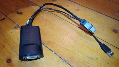 DisplayPort DP to DVI-D Dual Link (2K) w/ USB Power (Bizlink / Dell KDP70)