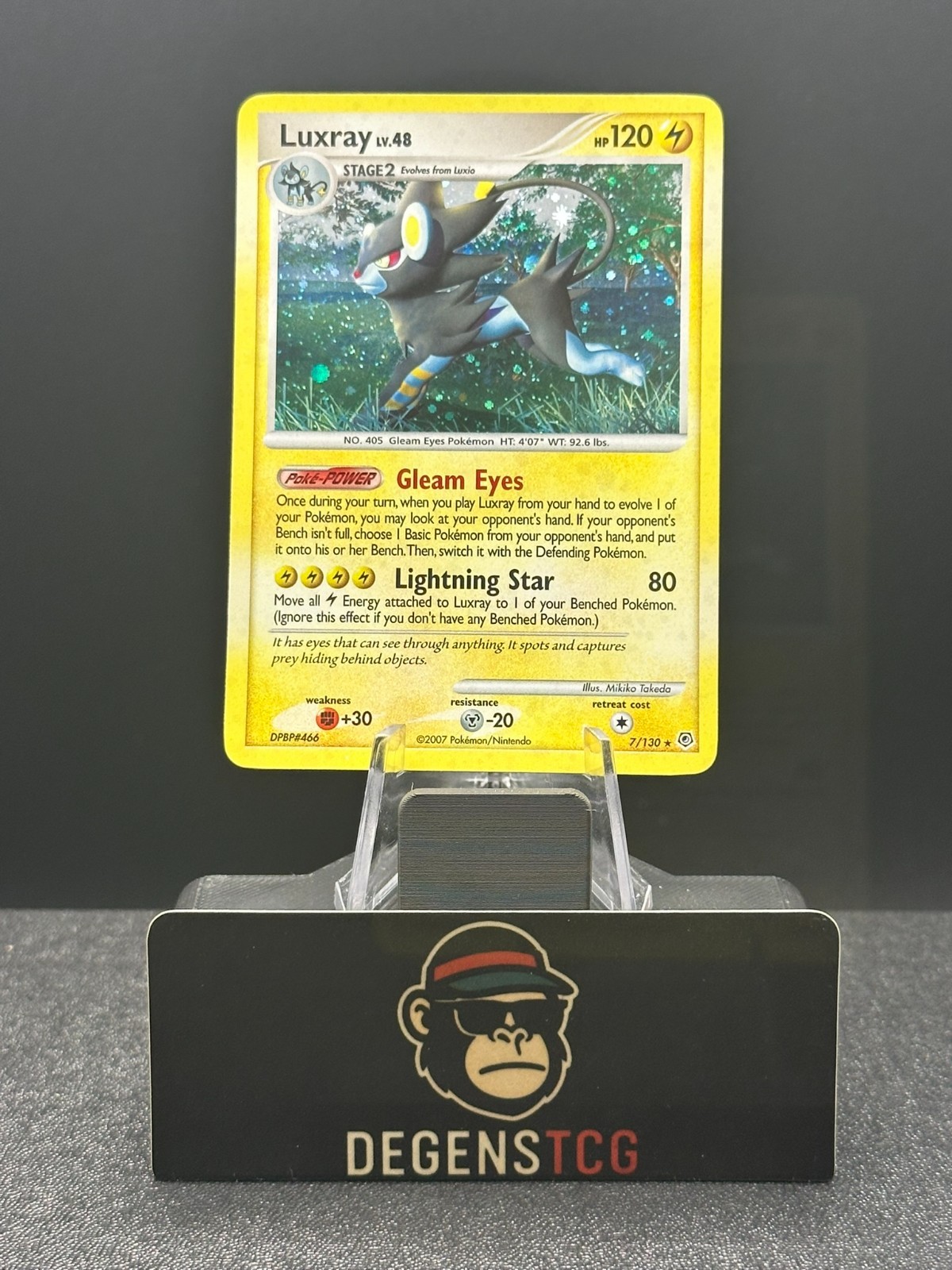Luxray 7/130 Diamond and Pearl Holo NM