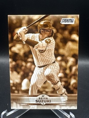 Seiya Suzuki 2025 Topps Stadium Club - Sepia - #63 - Chicago Cubs
