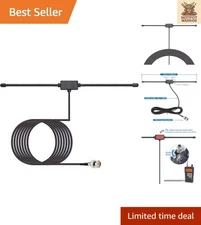 Lightweight 20-1300MHz Antenna with BNC Connector for Scanner & Walkie Talkies