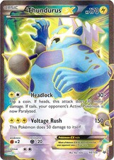 Lightly Played Thundurus-EX - 98/108 - Full Art Ultra Rare Pokemon Roaring Skies on eBay