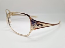 Vintage OAKLEY BEHAVE 05-314 Eyeglasses Sunglasses Frames - Gold Wrap Yr 2000