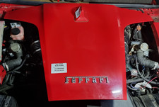 FERRARI F8 SPIDER 2019 - 2023 REAR LID ENGINE BAY TOP COVER IN ROSSO CORSA RED