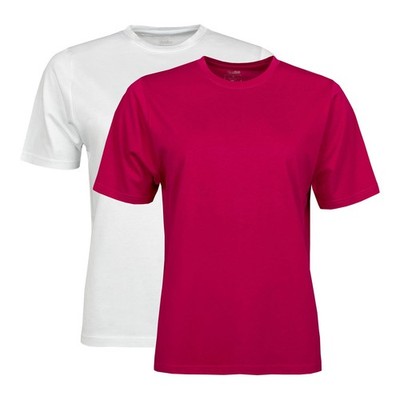 Damen Bambus & Baumwolle T-Shirts, Rundhalsausschnitt, uni und ohne Etikett - 2er Pack - Ersatzteile