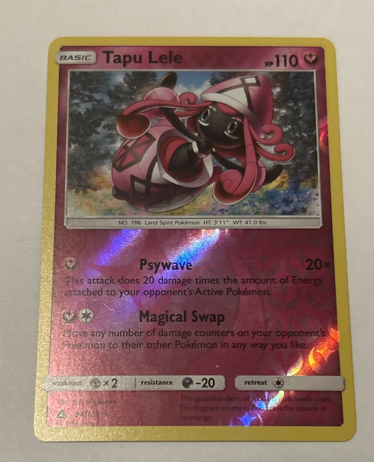 Tapu Lele 94/156 Rev Reverse Holo SM Ultra Prism Pokemon NM