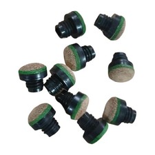10Pcs Billiard Cue Tips Screw on Repairing Supplies Billiard Game 12mm Snooker