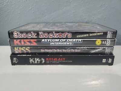 KISS Kissology Vol. 1  & Interviews (DVD, 2003/2006) 4-DVD Lot New and Used VG