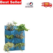 Elegantly Designed Pale Blue Wall Planter - Ideal for Small Balconies & Gardens