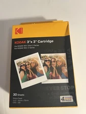 KODAK Instant Print 3"x 3" Cartridge 30 Sheets For Mini Shot 3 Camera NEW