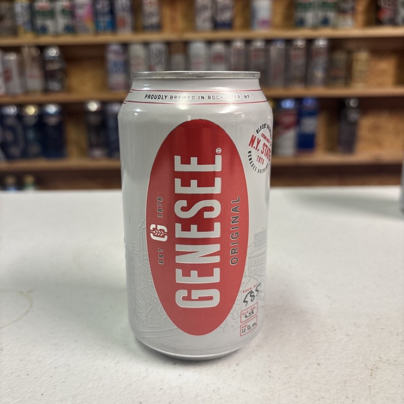 Genesee Beer Can New Label Rochester NY Genesee Brewing Company Empty Can
