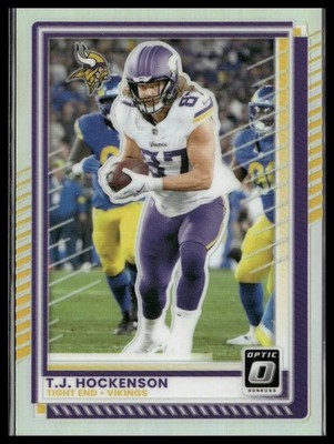 2025 Donruss Optic #145 T.J. Hockenson Holo (i17960)