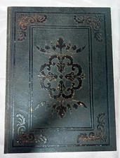 Vintage Style Decorative Faux Book Hidden Storage Box With Velvet Lining Keys