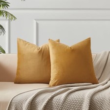 Throw Pillow Covers 22x22 Set of 2 Decorative 22" x 22" Pack of 2 Orange