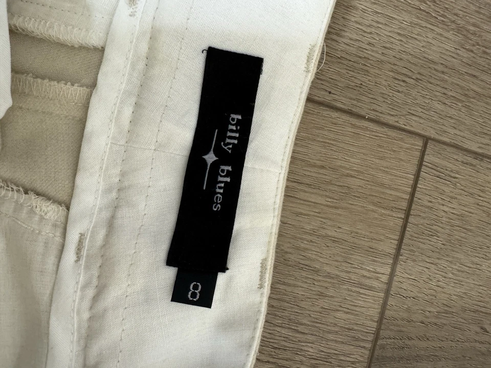 Pantalón Billy Blues clásico marfil para mujer, talla 8 Foto 4 de 4