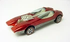 1960s MATTEL HOT WHEELS REDLINE SPLITTIN IMAGE METALLIC RED w WHITE INTERIOR US
