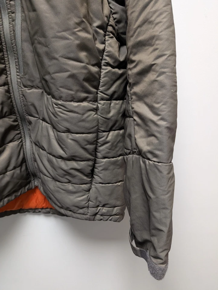 Simms Fishing Gear Primaloft Insulated Coat Jacket Size L Dark Khaki Olive Green - Image 3 of 4