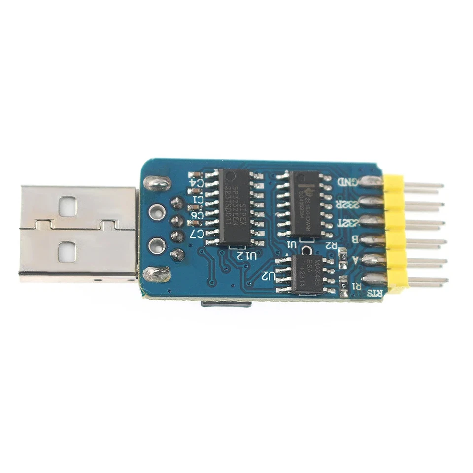 1PCS CP2102 USB to TTL/RS485/RS232 Module 6-in-1 Serial Adapter 3.3V/5V Level - Image 3 of 4