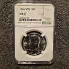 1966  KENNEDY US Half Dollar,   MS67 by NGC,   SMS,    an EXQUISITE coin!!!!