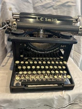 LC Smith & Corona Model 8 / 14 Inch Typewriter  *Good, Working, Needs TLC*