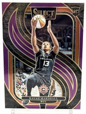 2025 Panini Select WNBA /149 Rayah Marshall #167 RC Premier Purple Prizm Rookie
