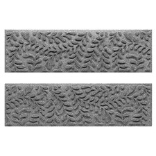 Waterhog Boxwood 8.5 In. X 30 In. PET Polyester Indoor Outdoor Stair Tread Cover
