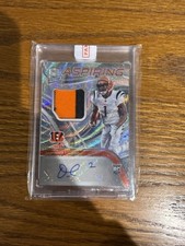 2021 Panini Spectra - Aspiring Patch Autographs Ja'Marr Chase #APA-JC Wave /25