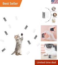 12-Pc Interactive Cat Springs in Black  White - Engaging Indoor Toy Set