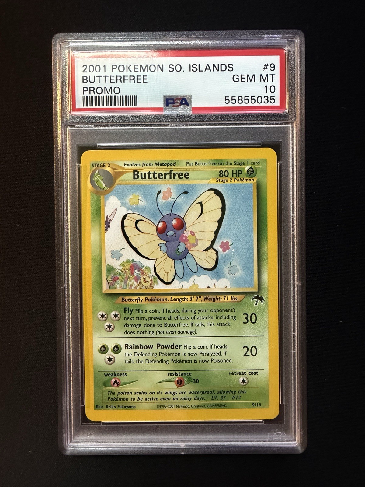 2001 POKEMON SOUTHERN ISLANDS PROMO #9 BUTTERFREE Gem Mint PSA 10
