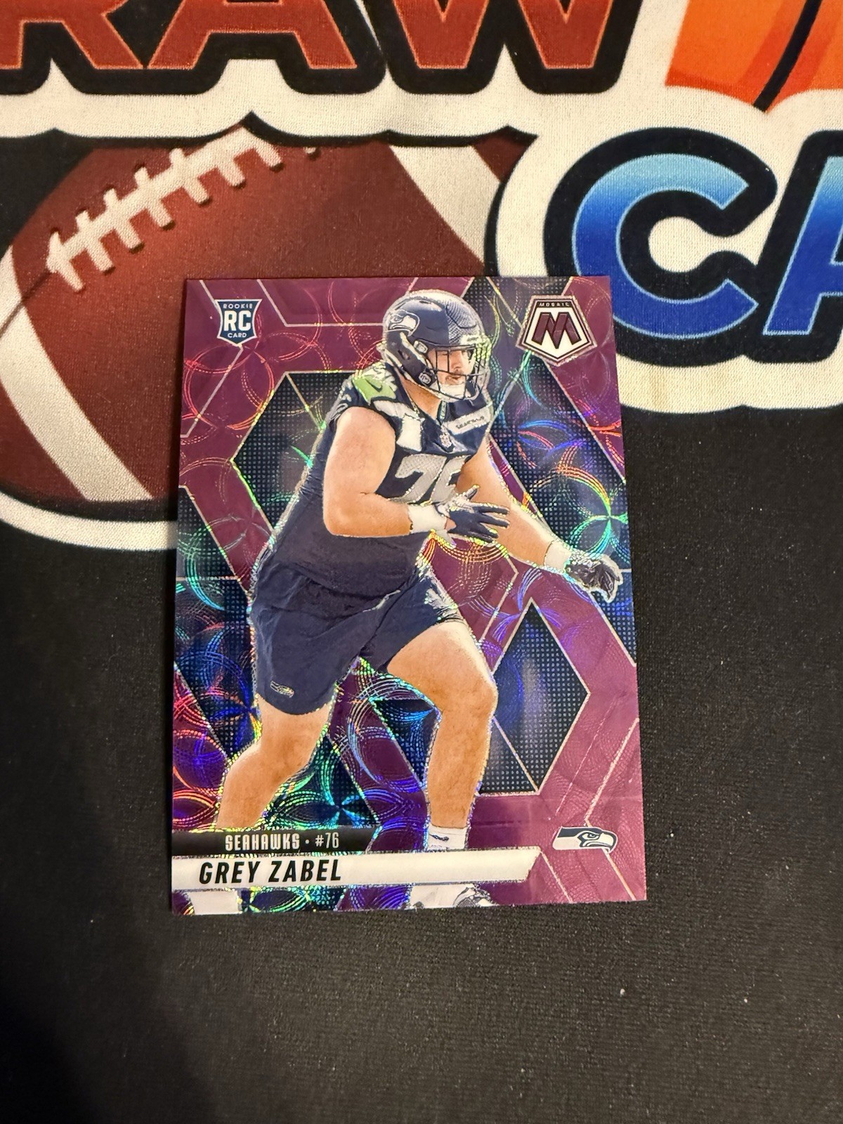 2025 Panini Mosaic - Rookies Grey Zabel #328 Purple Scope Prizm (RC)
