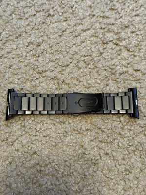 #ad Nomad First Generation Black Titanium Apple Watch Band 42mm clasp No Magnets $99.99