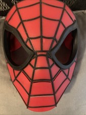 Hasbro Marvel Kid's Hard Plastic Spiderman Face Mask Red, Large Eye Holes 2010