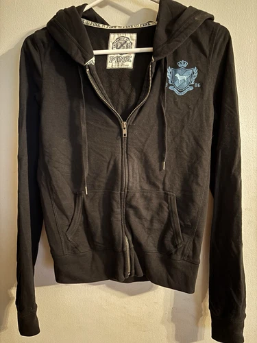 UNDERCOVER Felpa con cappuccio zip rosa Victorias Secret taglia S University Of UP rosa nuova senza etichette