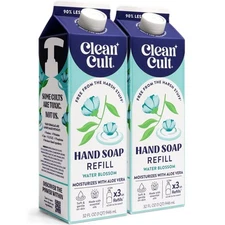 Cleancult Liquid Hand Soap Refill - Water Blossom - 32 Fl Oz (Pack of 2) 