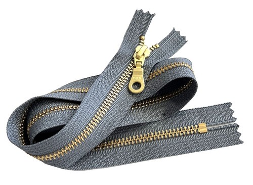 Fermeture éclair divisible YKK métal - bronze - 60cm | Fournituresnkraam.nl