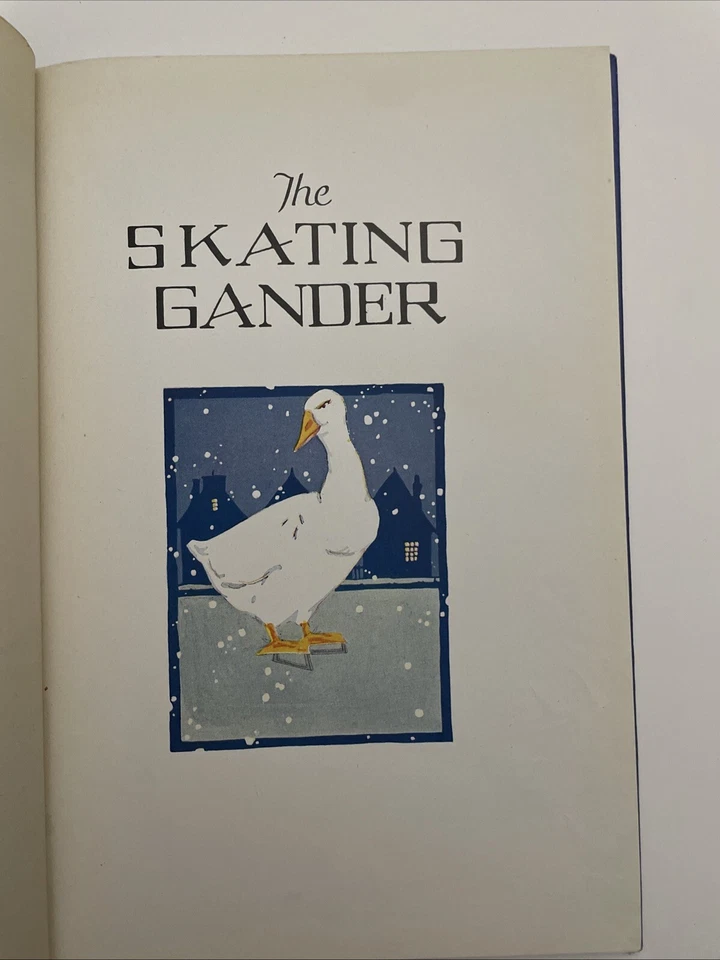RARE The Skating Gander Antique Childrens Book 1927 1st USA edition Hardcover Foto 4 de 4