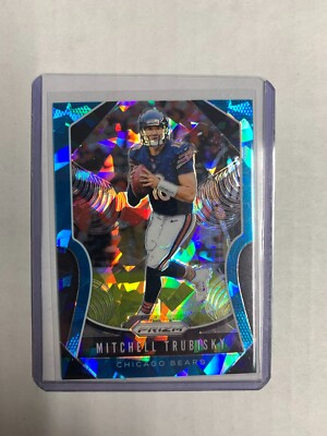 Mitchell Trubisky 2019 Panini Prizm Blue Ice Prizm /99 Chicago Bears #103
