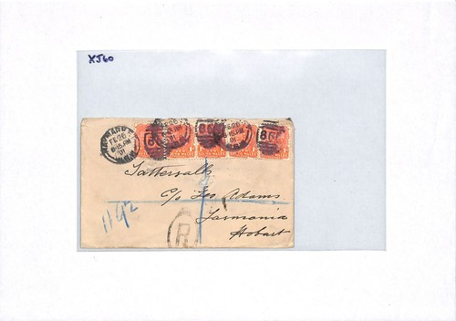 NEW SOUTH WALES QV Cover *Haymarket* NUMERALS Registered 1901 Australia NSW XJ60 - Picture 14 of 16