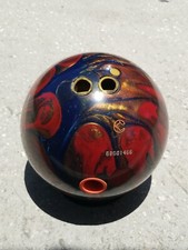 14 lb 11.8 oz ACTION PACKED Columbia 300 Reactive Resin Bowling Red Blue Ball