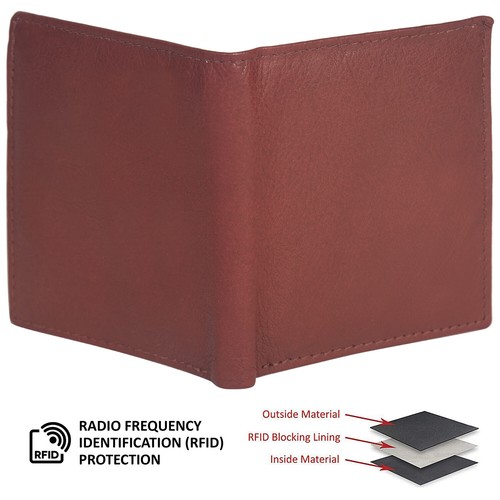 Cross Folded ID Card Case - BROWN Leather - Bild 6 von 6